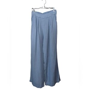 Haute Monde Denim Blue Palazzo Pants